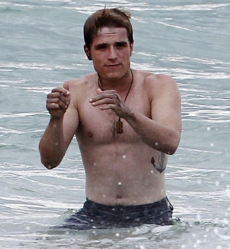 Josh Hutcherson Paparazzi Shirtless Shots Naked Male Celebrities