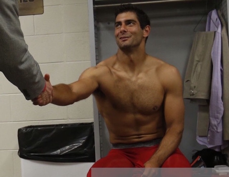 jimmy garoppolo shirtless